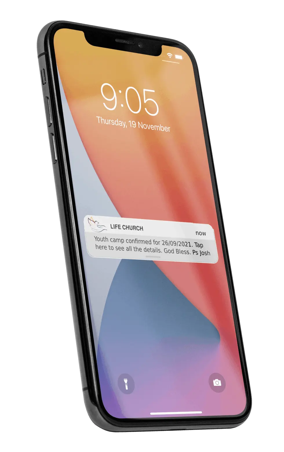 App for Churches Push Note